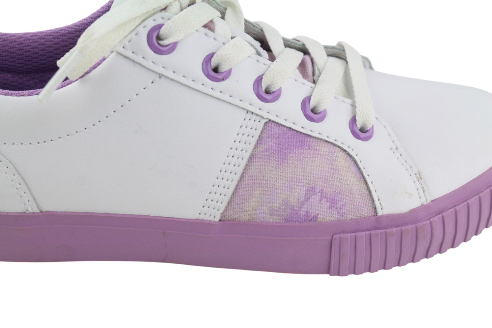 TIMBERLAND A2EPS-A44118 Women Trainers EU37/37.5 Purple Leather Low-Top Laced
