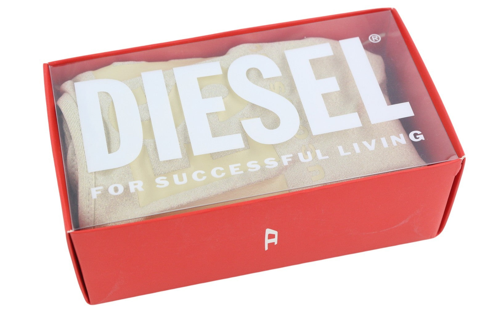 DIESEL Bfsw-Gretel moteriškas maudymosi kostiumėlis S, vientisas, RRP 110 €, tamprus, blizgučiais smėlinis 