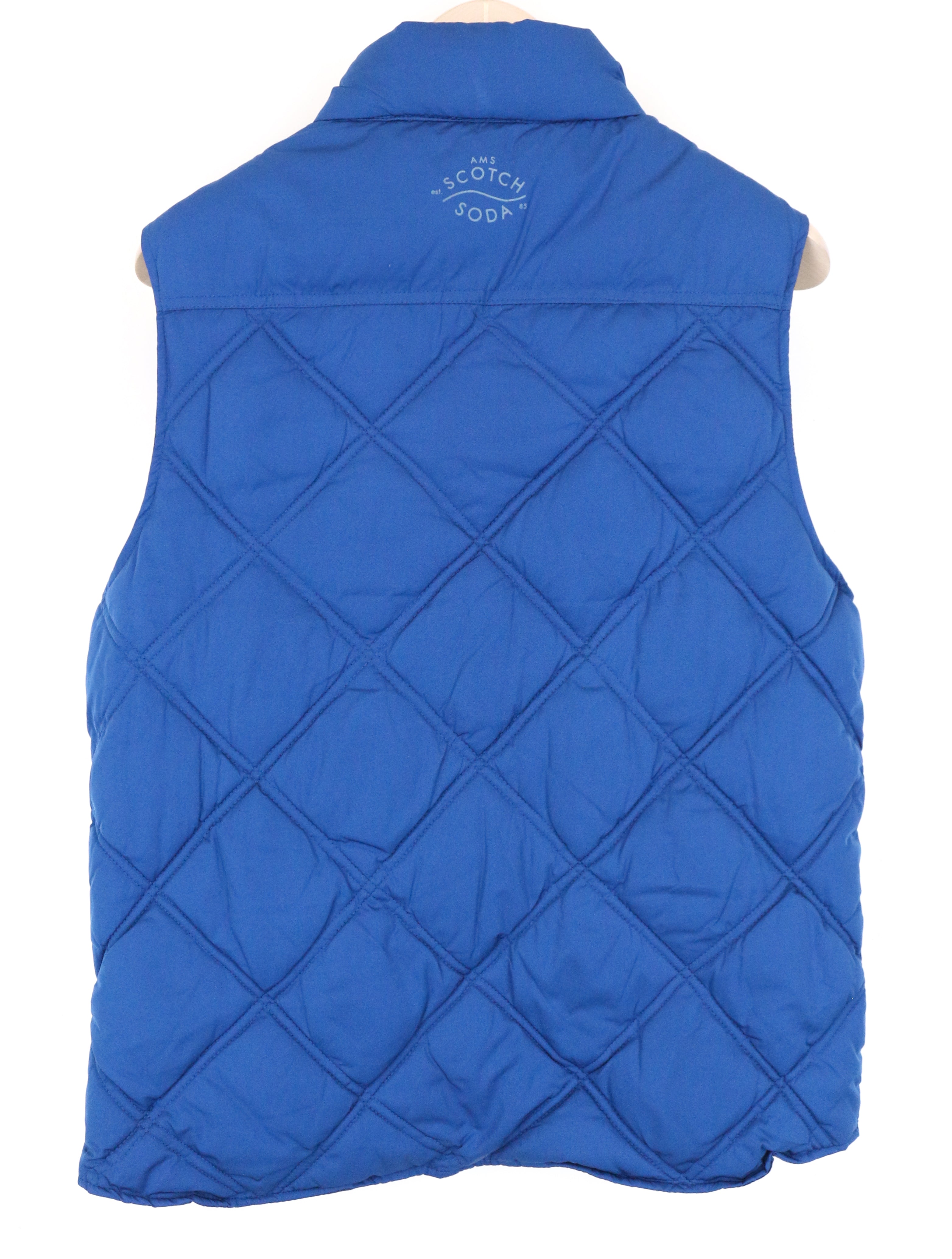 SCOTCH & SODA Men's M Camouflage Reversible Puffer Vest Snap Short Fit