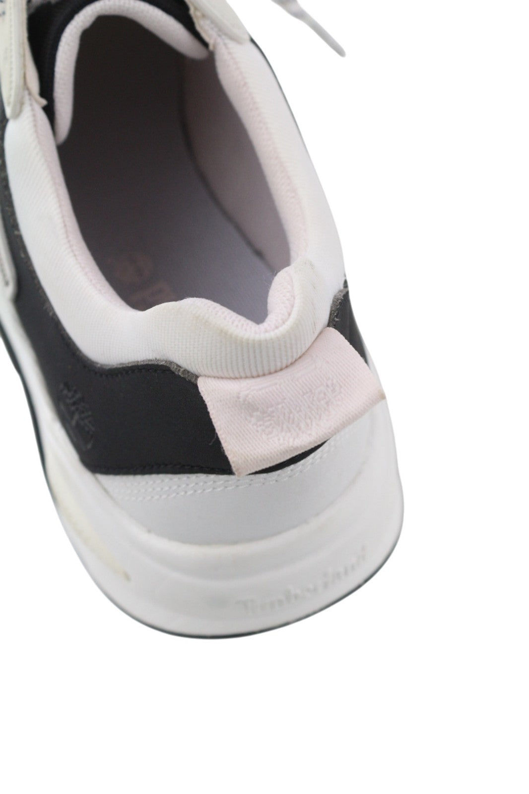 TIMBERLAND A2FK9-A4519 moteriški sportbačiai, 38/38.5, balti, juodi, su raišteliais, laisvalaikio stiliaus, tekstiliniai. 