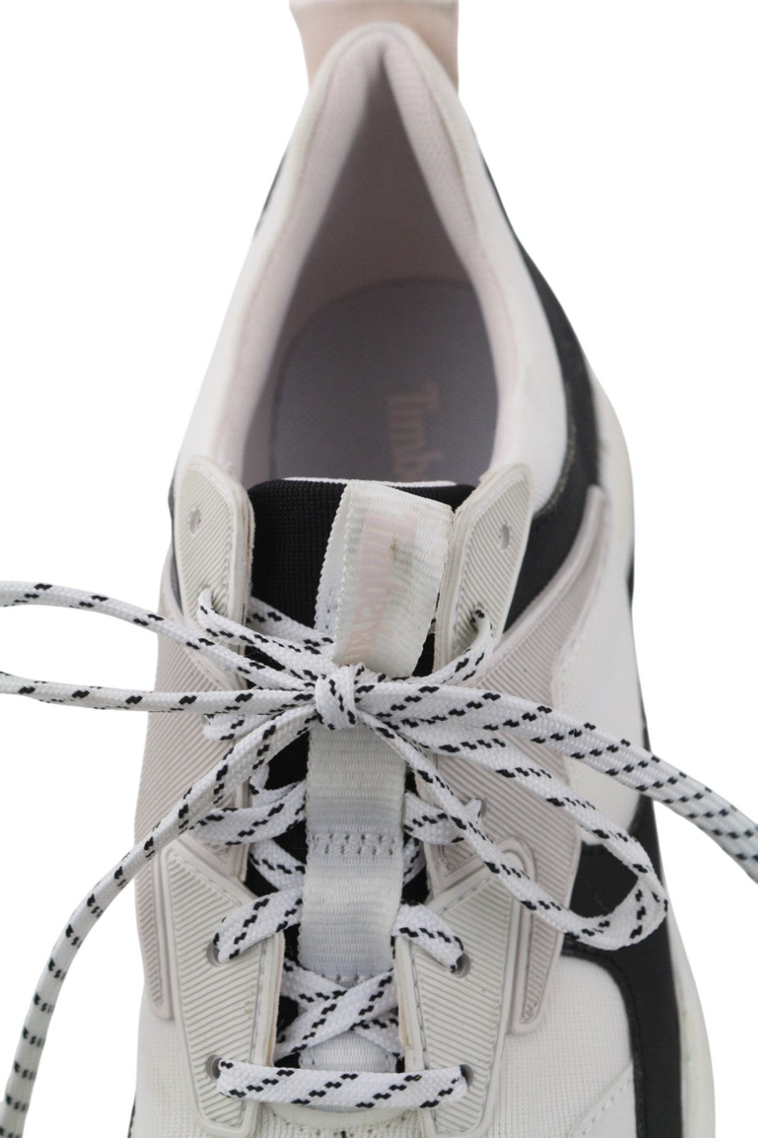 TIMBERLAND A2FK9-A4519 moteriški sportbačiai, 38/38.5, balti, juodi, su raišteliais, laisvalaikio stiliaus, tekstiliniai. 