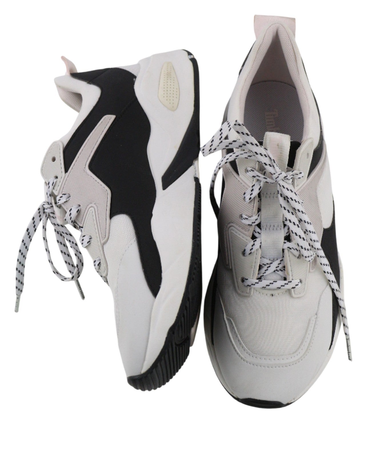 TIMBERLAND A2FK9-A4519 moteriški sportbačiai, 38/38.5, balti, juodi, su raišteliais, laisvalaikio stiliaus, tekstiliniai. 