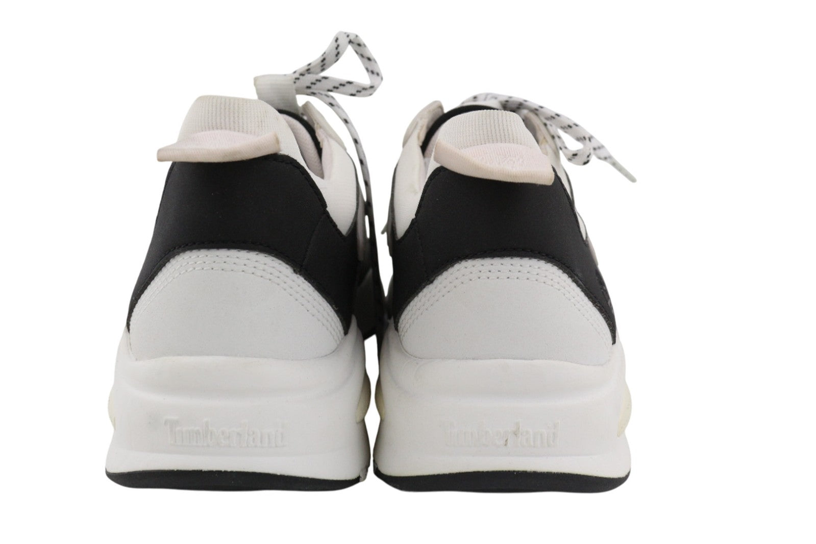 TIMBERLAND A2FK9-A4519 moteriški sportbačiai, 38/38.5, balti, juodi, su raišteliais, laisvalaikio stiliaus, tekstiliniai. 