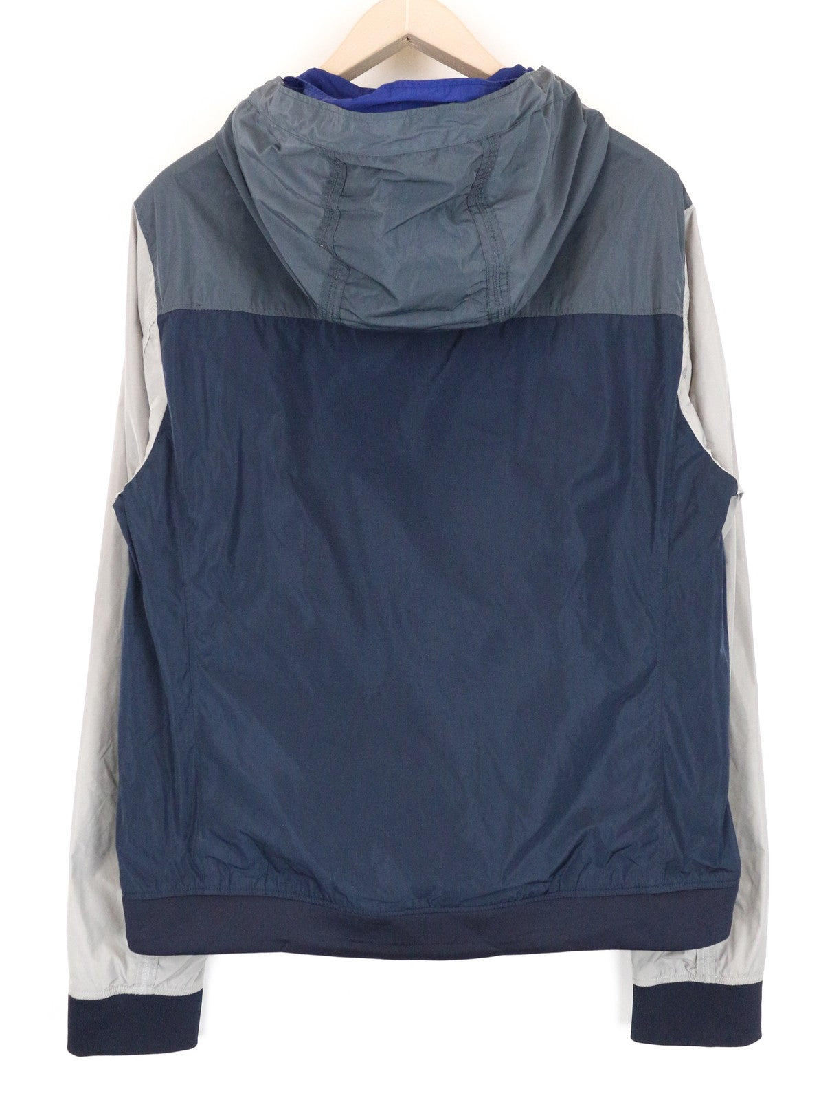 SCOTCH &amp; SODA vyriška ~2XL dydžio nailoninė striukė su gobtuvu ir spalvotais blokais bei raštu 