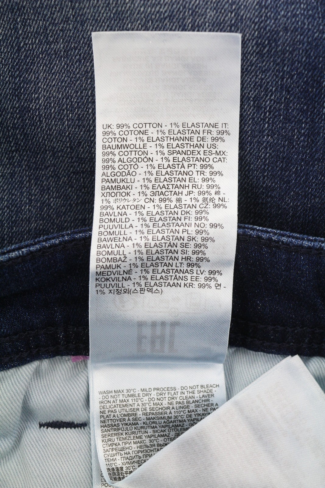 DIESEL 1985 Larkee RB067 vyriški džinsai W34/L32 tiesaus kirpimo, su sagomis, skalbtos mėlynos spalvos 