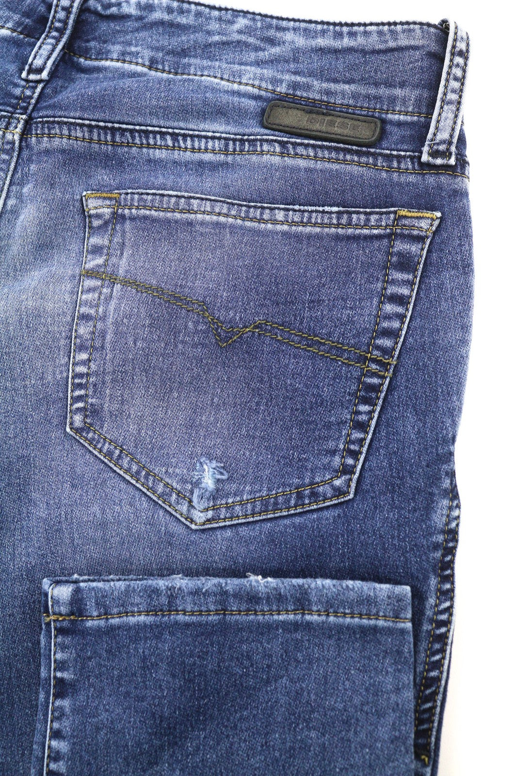 DIESEL Grupee-NE 0607U Women Jeans W27 Sweat Jogg Super Slim Skinny Blue RRP€250