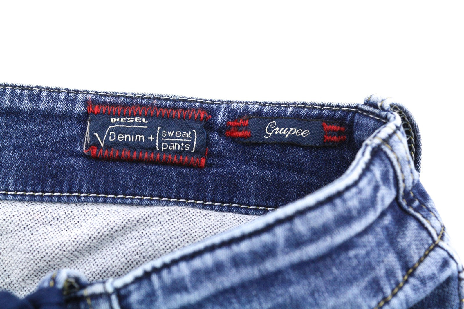 DIESEL Grupee-NE 0607U Women Jeans W25 Sweat Jogg Super Slim Skinny Blue RRP€250