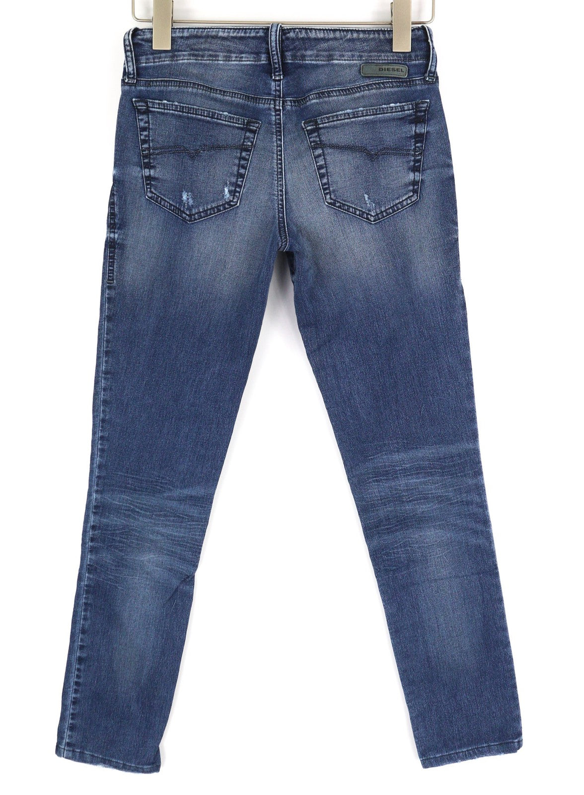 DIESEL Grupee-NE 0662L Women Jeans W27 Sweat Jogg Super Slim Skinny Blue RRP€199