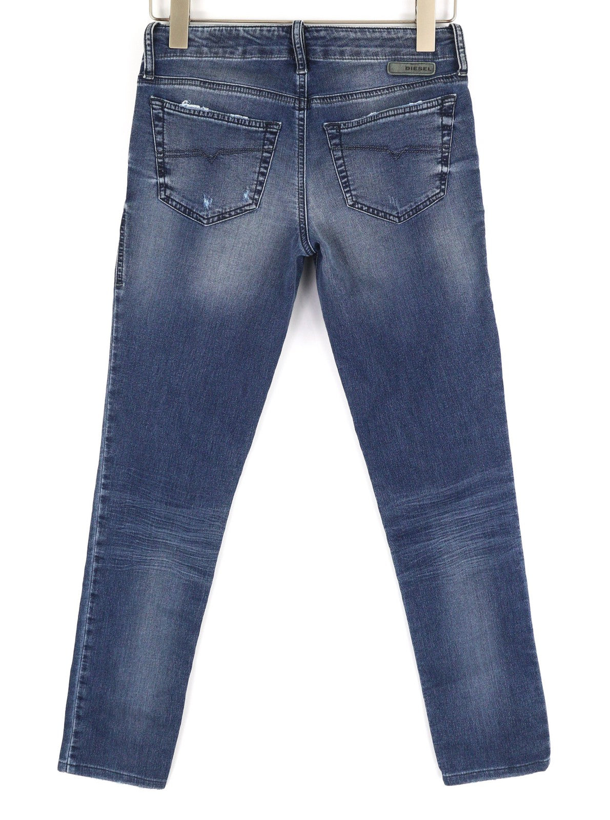 DIESEL Grupee-NE 0662L Women Jeans W27 Sweat Jogg Super Slim Skinny Blue RRP€199