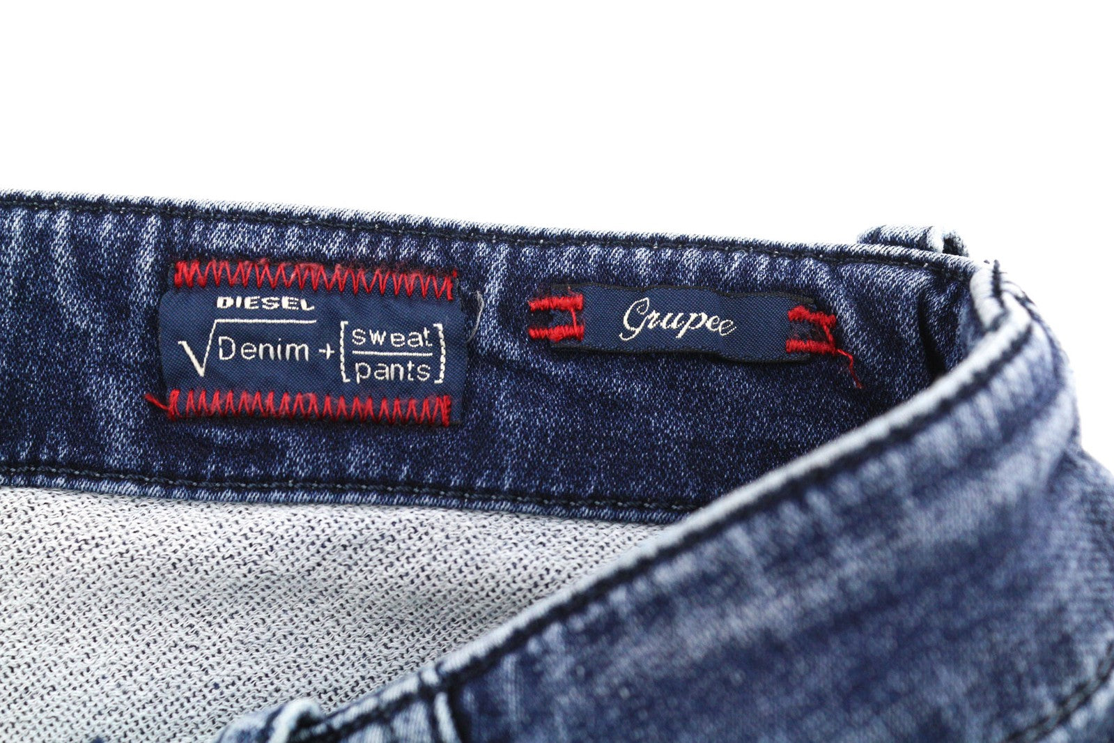 DIESEL Grupee-NE 0662L Women Jeans W27 Sweat Jogg Super Slim Skinny Blue RRP€199