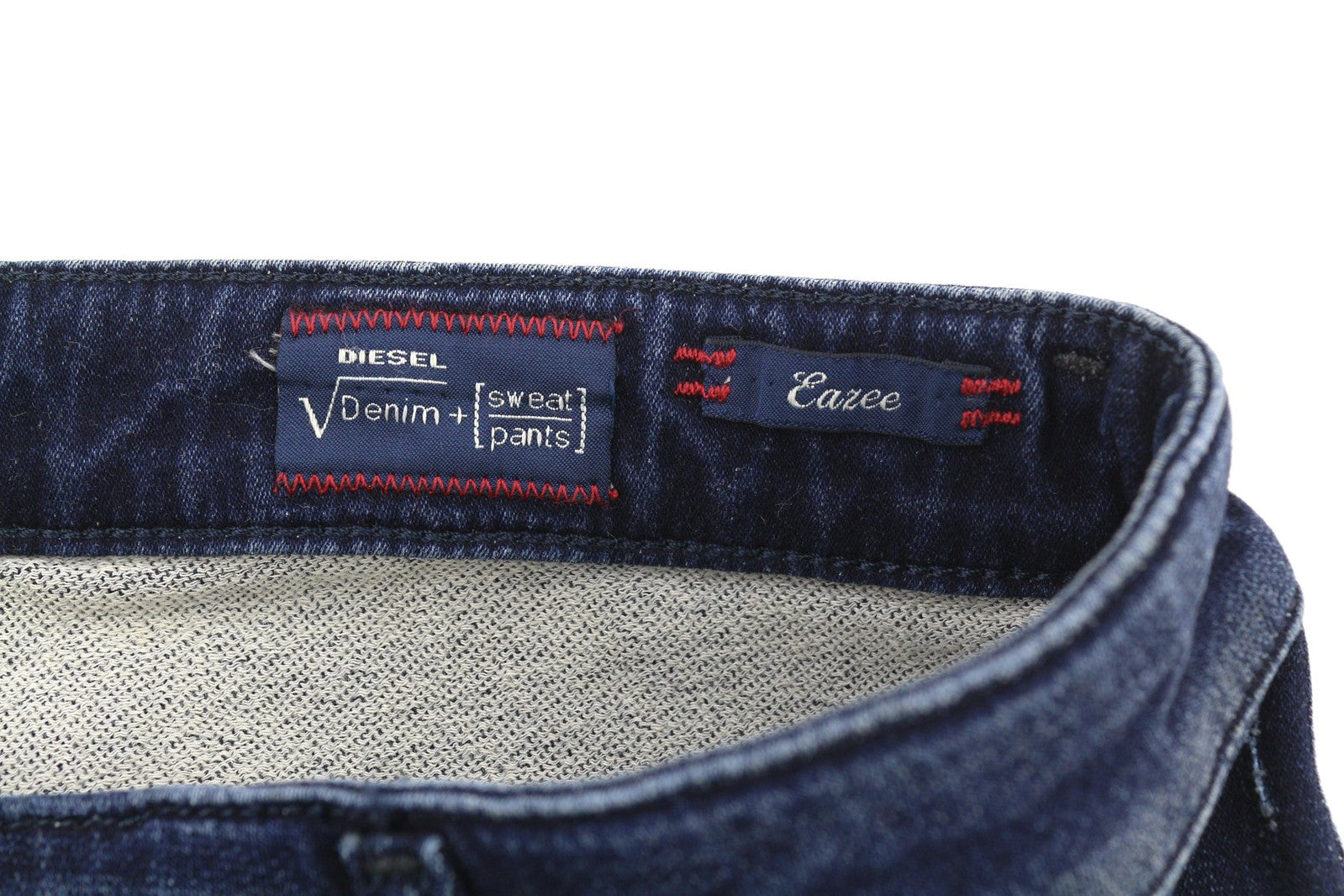 DIESEL Eazee-NE 0662K Women Jeans W25 Sweat Jogg Boyfriend Cropped Blue  RRP€235