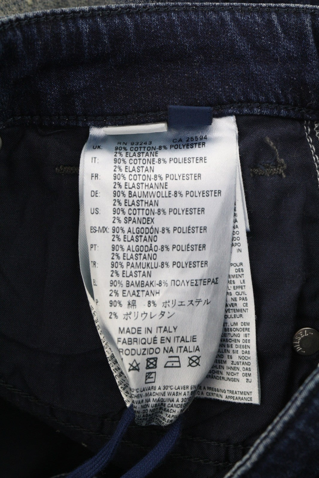 DIESEL Eazee-NE 0662K Women Jeans W25 Sweat Jogg Boyfriend Cropped Blue  RRP€235