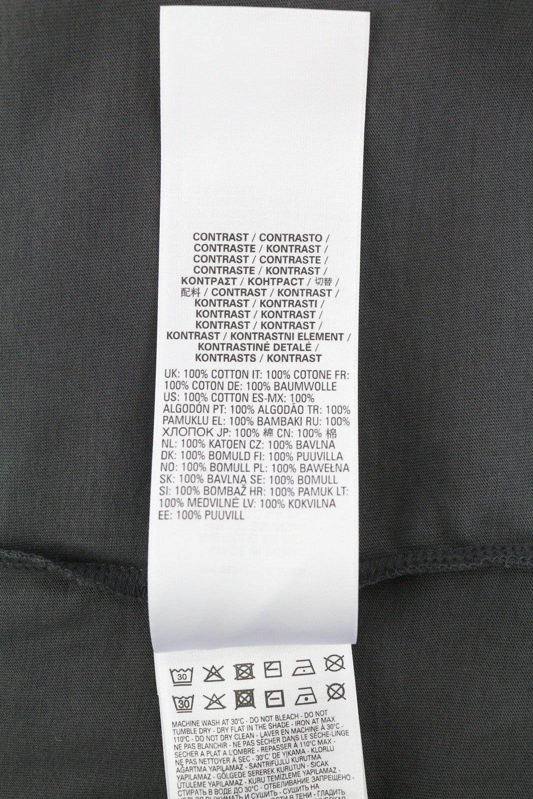 DIESEL T-Juslan-LS vyriški marškinėliai, pilki, medvilniniai, ilgomis rankovėmis, apvalia apykakle, RRP 100 € 