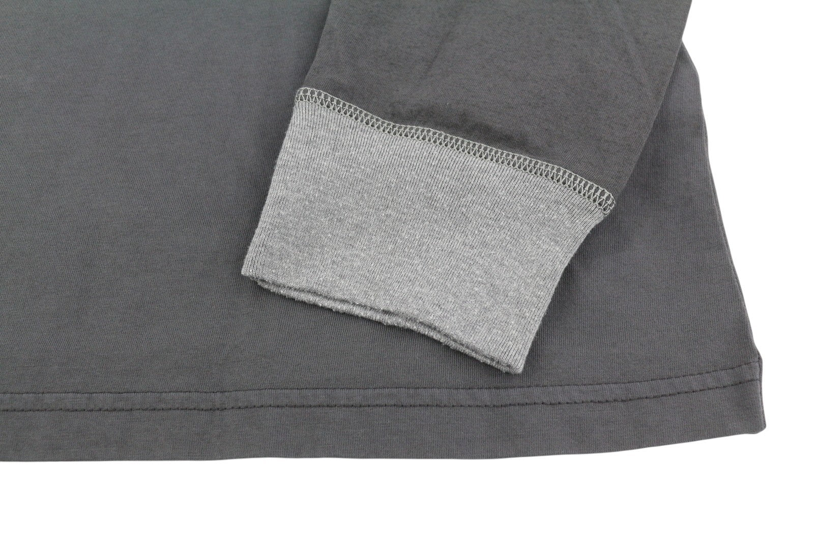 DIESEL T-Juslan-LS vyriški marškinėliai, pilki, medvilniniai, ilgomis rankovėmis, apvalia apykakle, RRP 100 € 