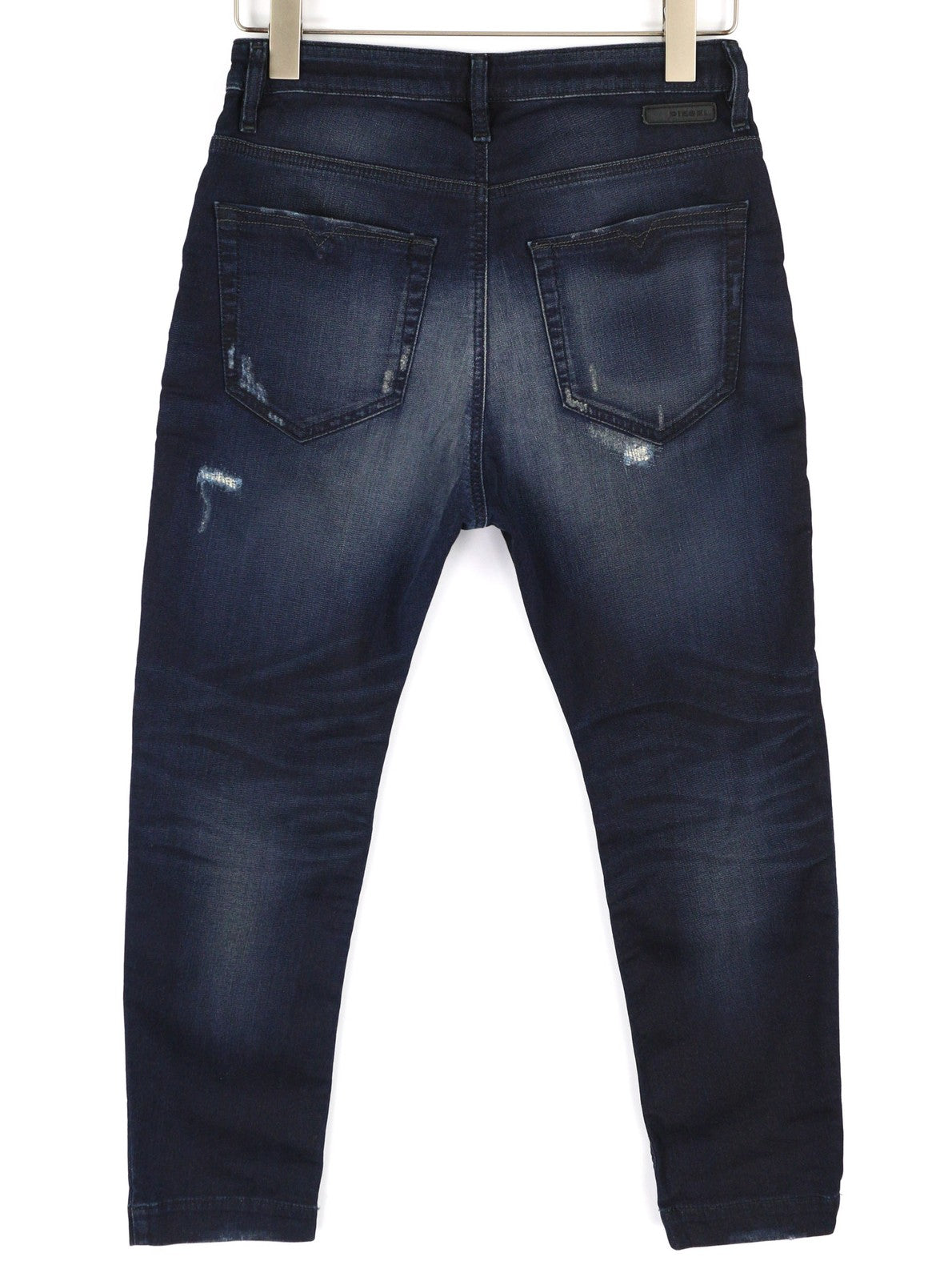 DIESEL Eazee-NE 0662K Womens Jeans W25 Sweat Jogg Boyfriend Cropped Blue Stretch