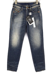 DIESEL D-Joy Z9A05 Womens Jeans W26/L32 Slim Blue Stretchy Washed 5-Pocket