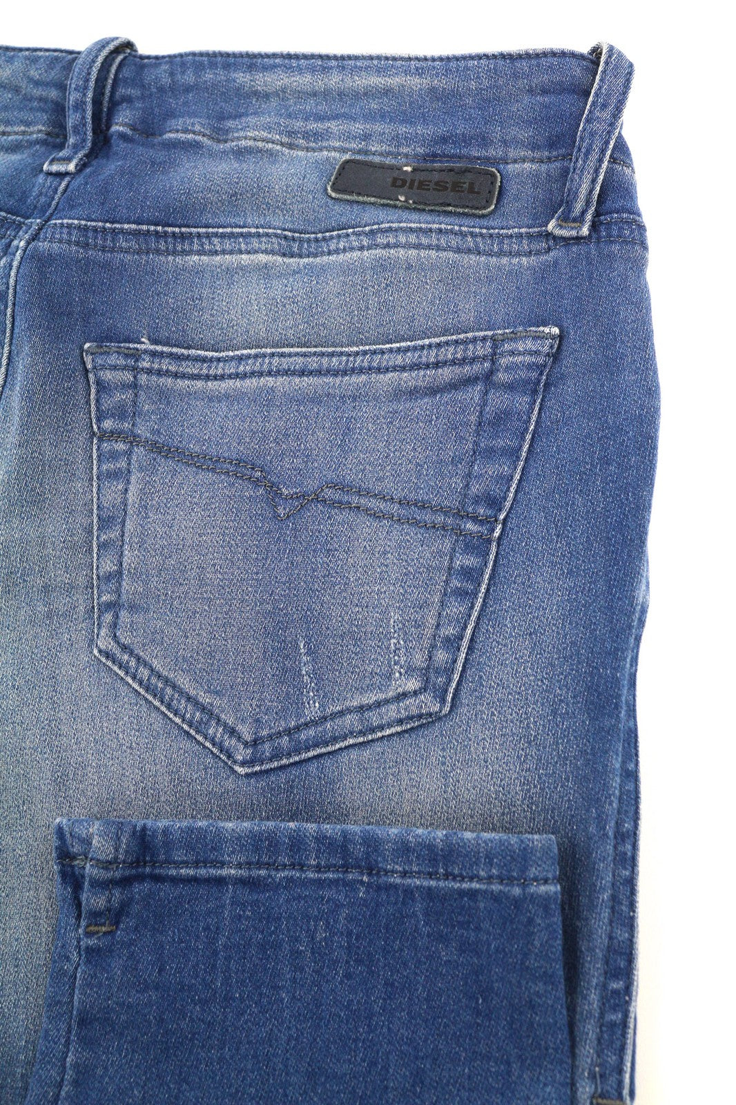 DIESEL Grupee-NE 0837T Womens Jeans W27 Sweat Jogg Super Slim Skinny Blue