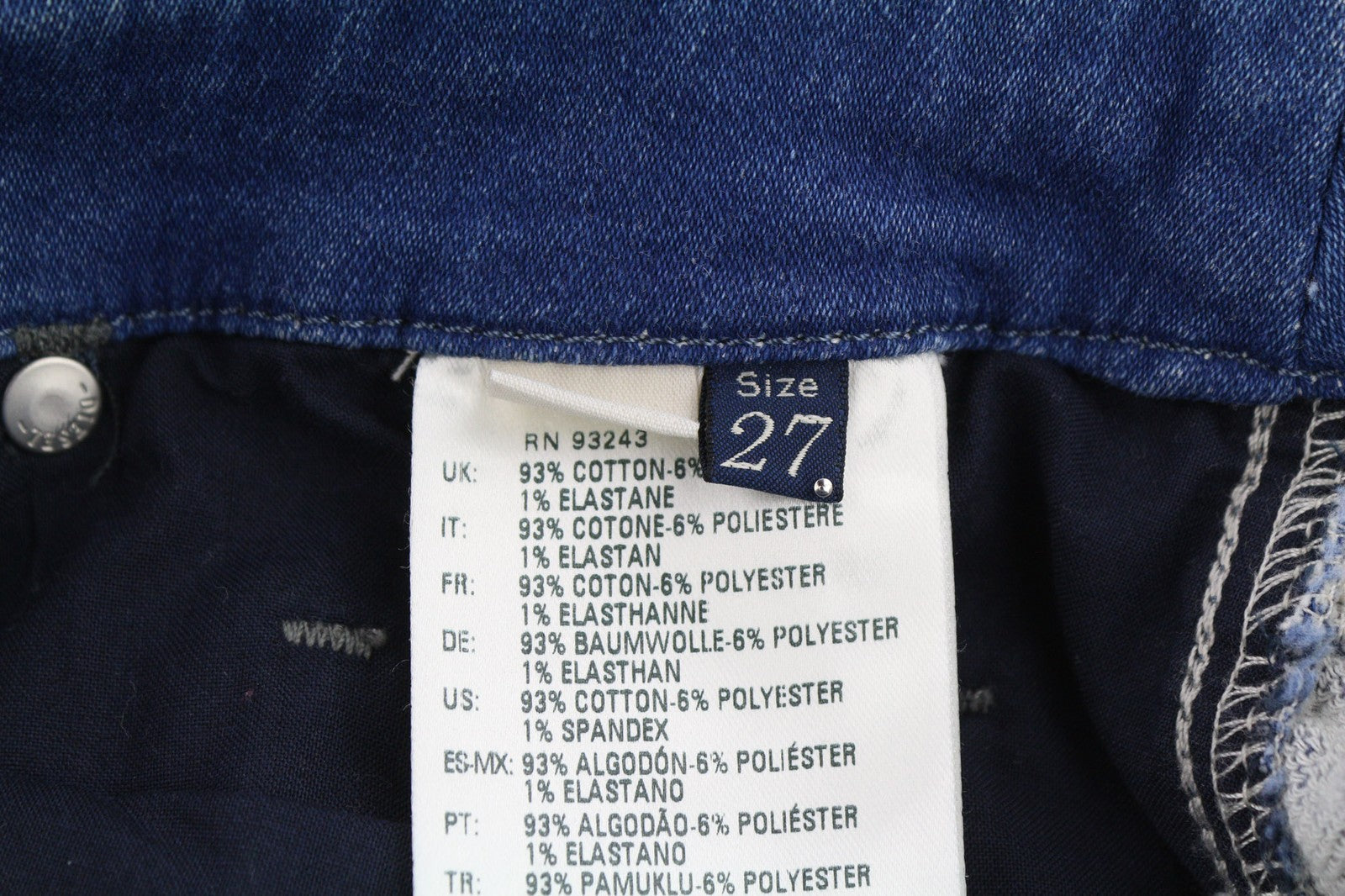 DIESEL Grupee-NE 0837T Womens Jeans W27 Sweat Jogg Super Slim Skinny Blue