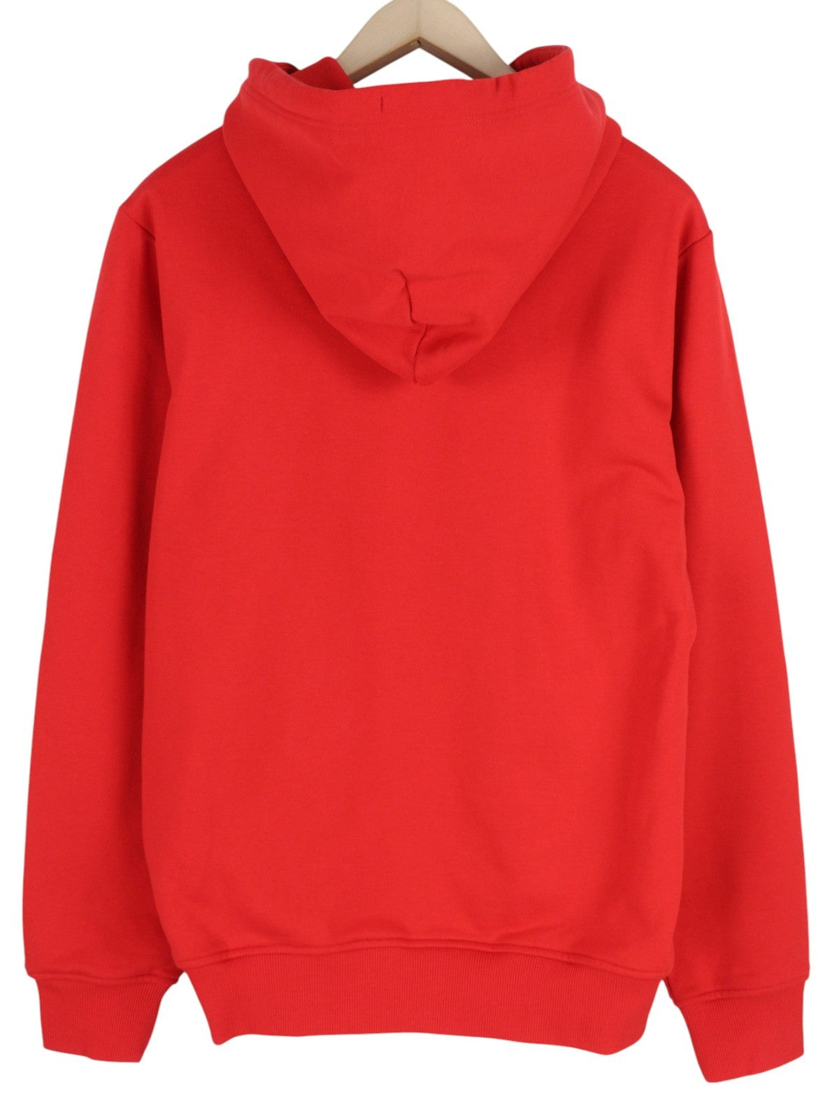 DIESEL S-Girk-Hood-Ecologo vyriškas džemperis su gobtuvu, L dydžio, raudonas, skalbtas, kengūros spalvos, rekomenduojama kaina – 150 € 