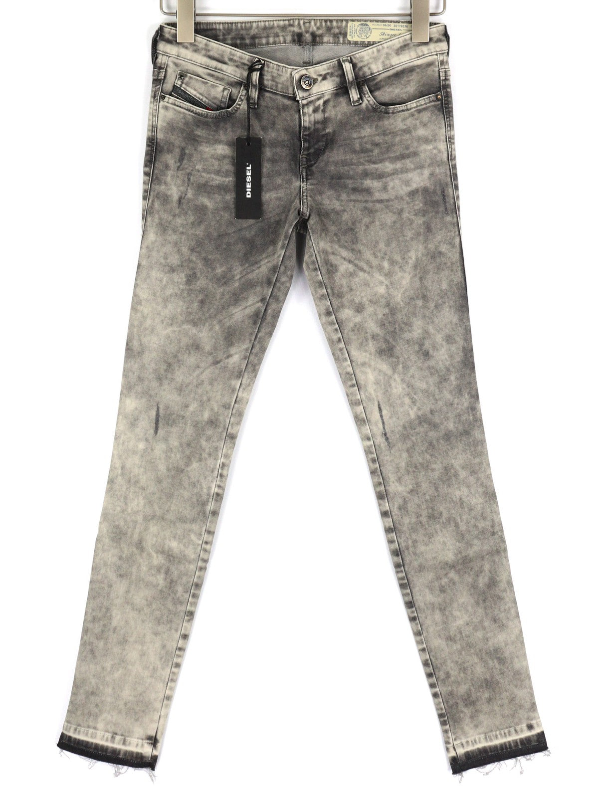 DIESEL Skinzee Low-C 0679S Womens Jeans W28/L32 Slim Skinny Grey Stretch RRP€200
