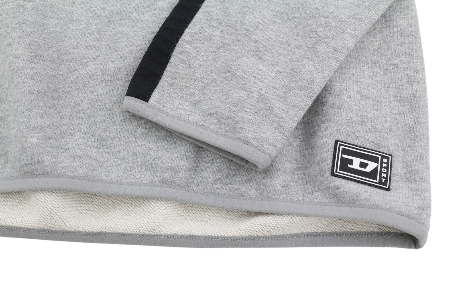 DIESEL Amst-Coarll-Wt24 vyriškas džemperis su gobtuvu, L Sport 55DSL, su užtrauktuku, melanžo pilkas, rekomenduojama mažmeninė kaina – 175 € 