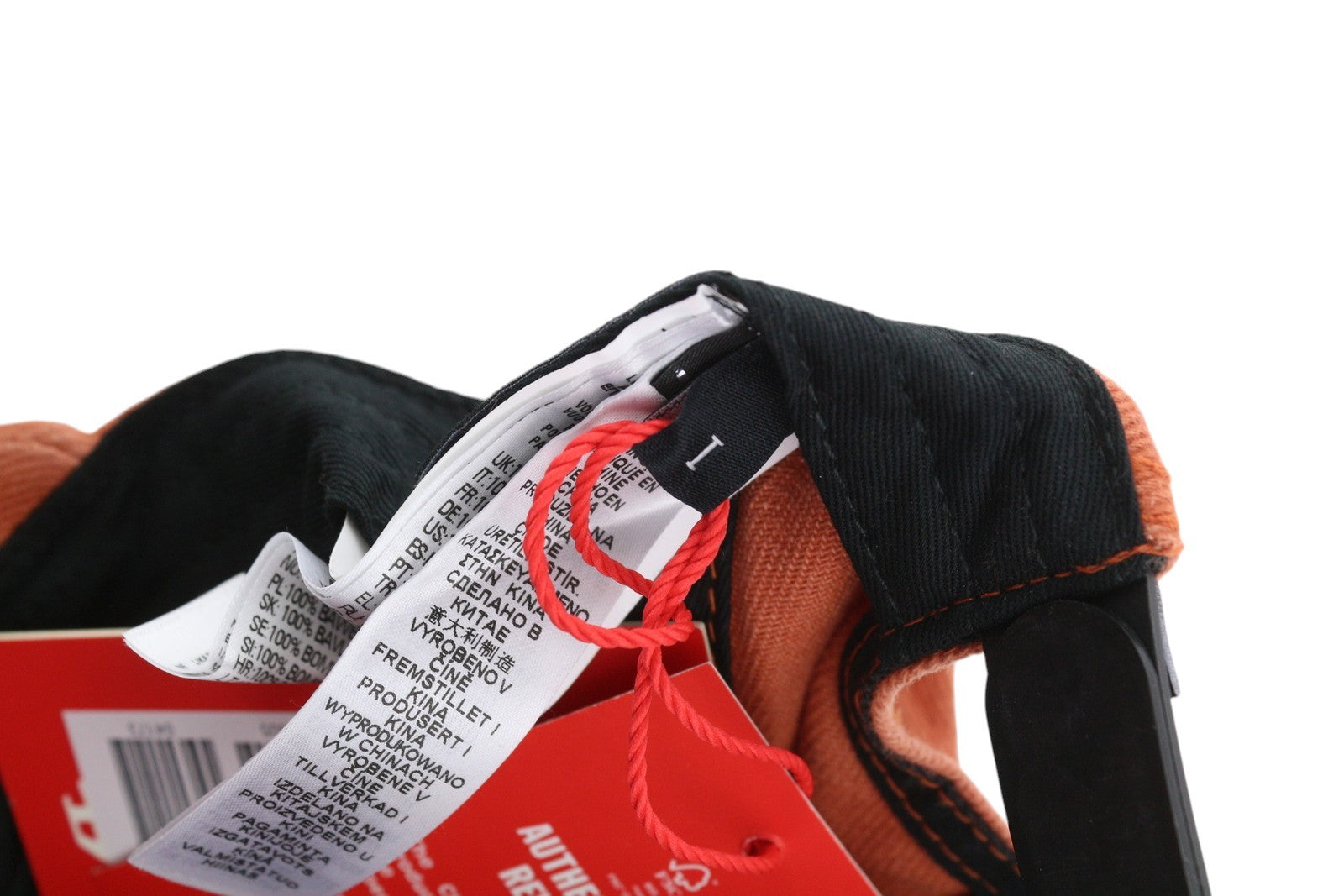 DIESEL C-Syom Men Cap OS Mid Orange Baseball Embroidered Logo Cotton Logo Unisex