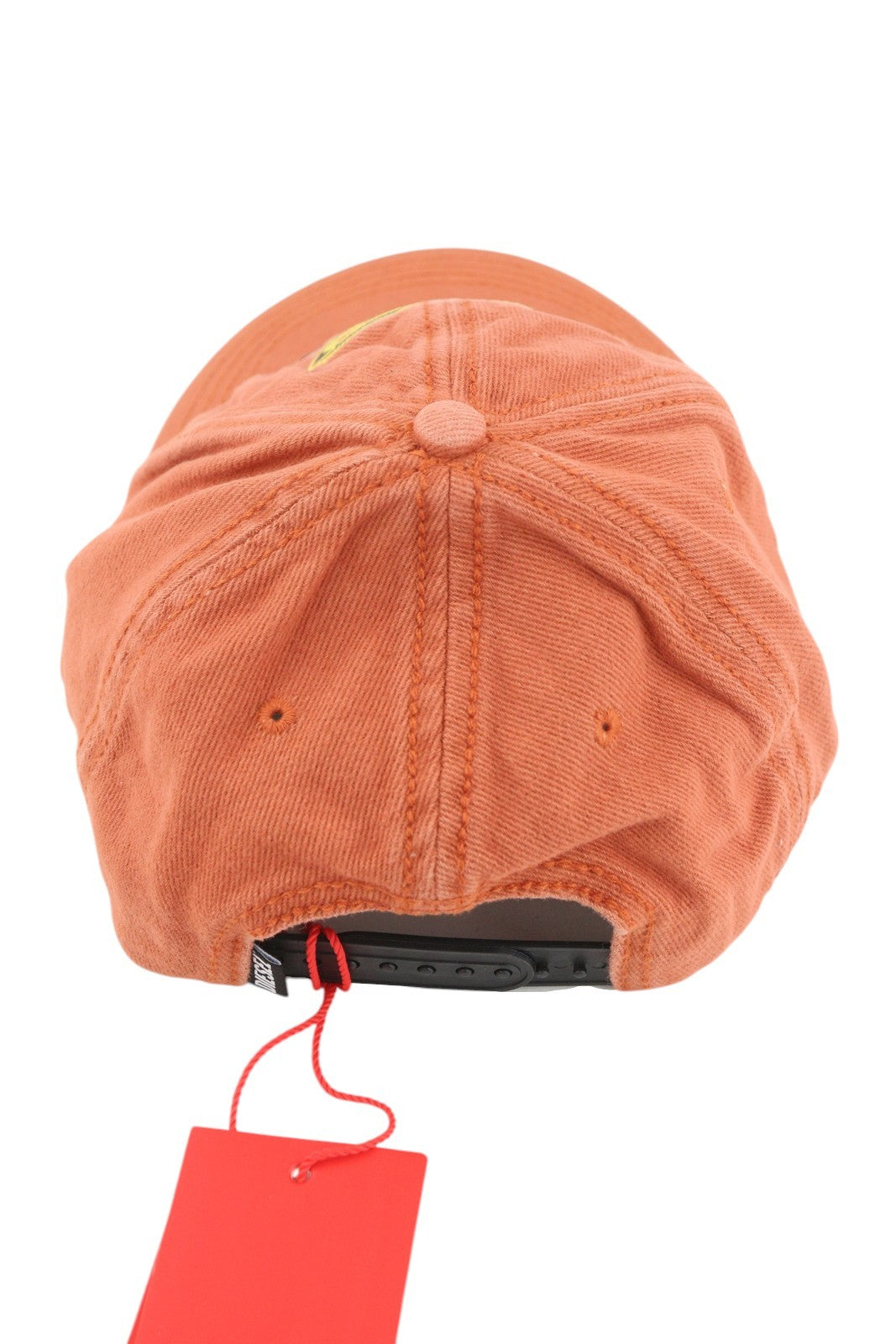 DIESEL C-Syom Men Cap OS Mid Orange Baseball Embroidered Logo Cotton Logo Unisex