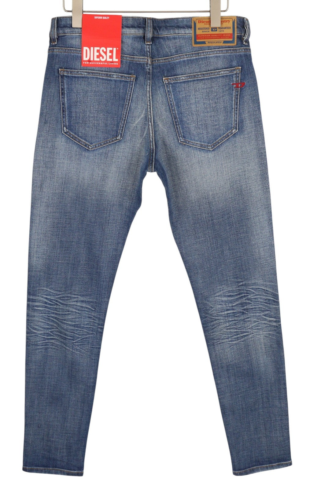 DIESEL 2019 D-Strukt 0DQAE Men Jeans W33/L34 Slim  Zip Fly Fade Effect RRP€175