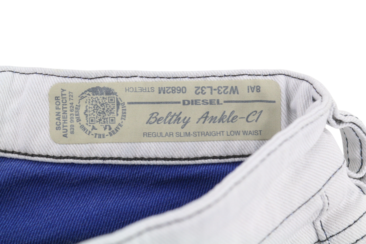 DIESEL Belthy Ankle-C1 0682M Womens Jeans W23/L32 Slim Straight Blue Stretchy