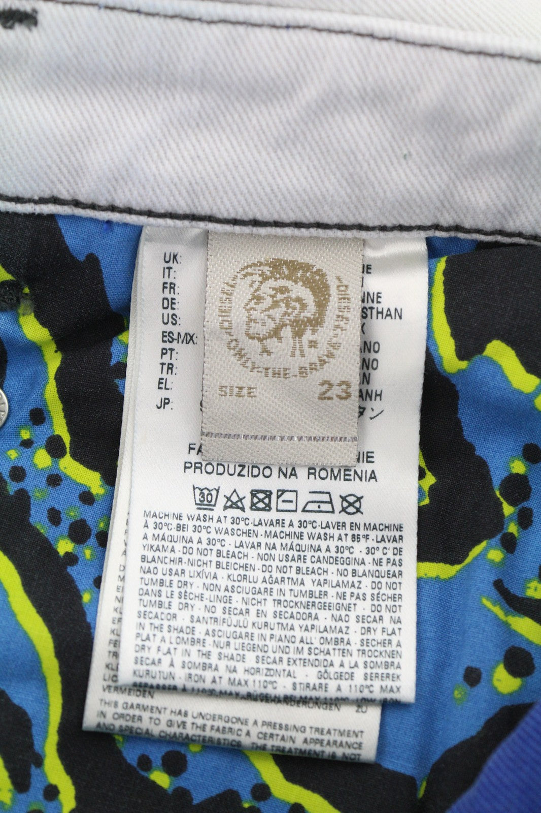 DIESEL Belthy Ankle-C1 0682M Womens Jeans W23/L32 Slim Straight Blue Stretchy