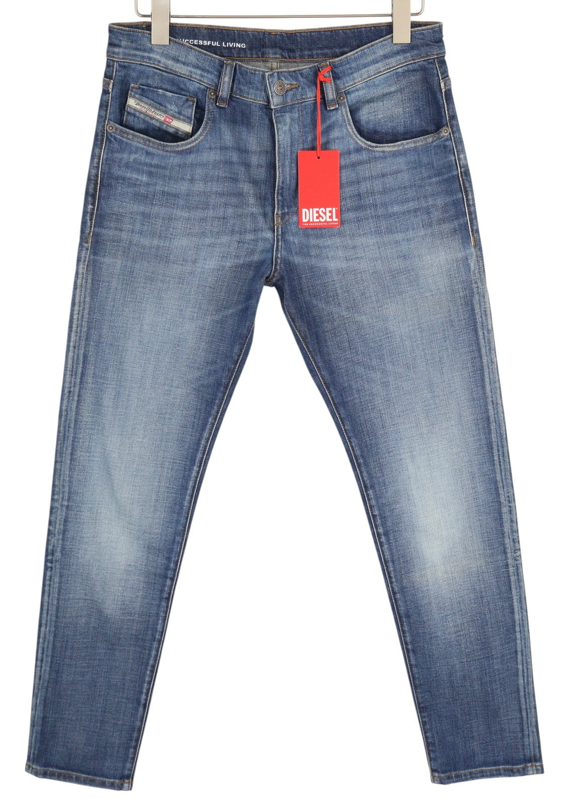 DIESEL 2019 D-Strukt 0DQAE vyriški džinsai W32/L30 Slim Zip Fly Fly Fade Effect RRP 175 € 
