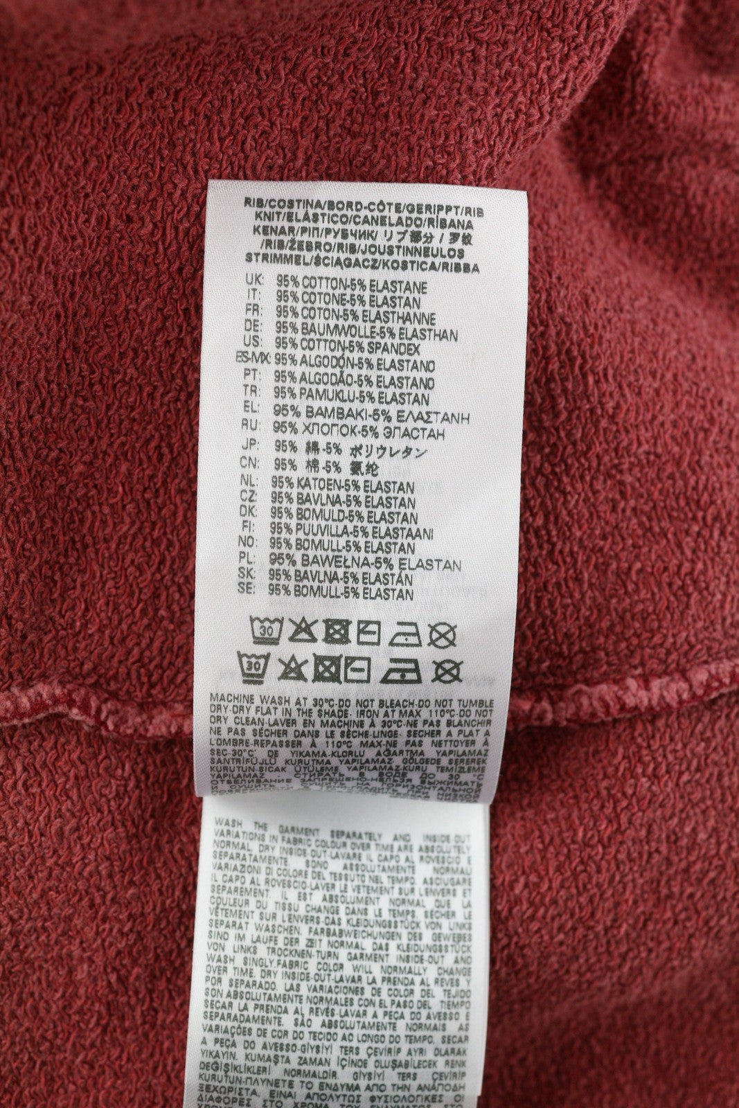 DIESEL S-Nekki-Jac vyriškas džemperis su gobtuvu, L dydžio, raudonas, su užtrauktuku, didelis, RRP 250 € 