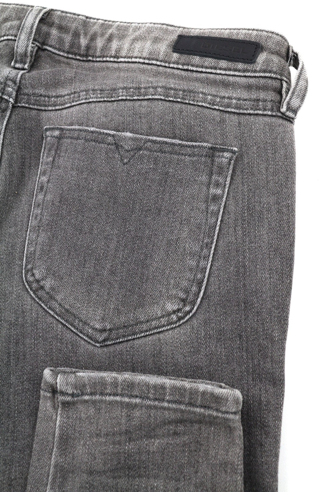 DIESEL Gracey 084GT Womens Jeans W27/L32 Super Slim Skinny Grey Stretchy Ripped