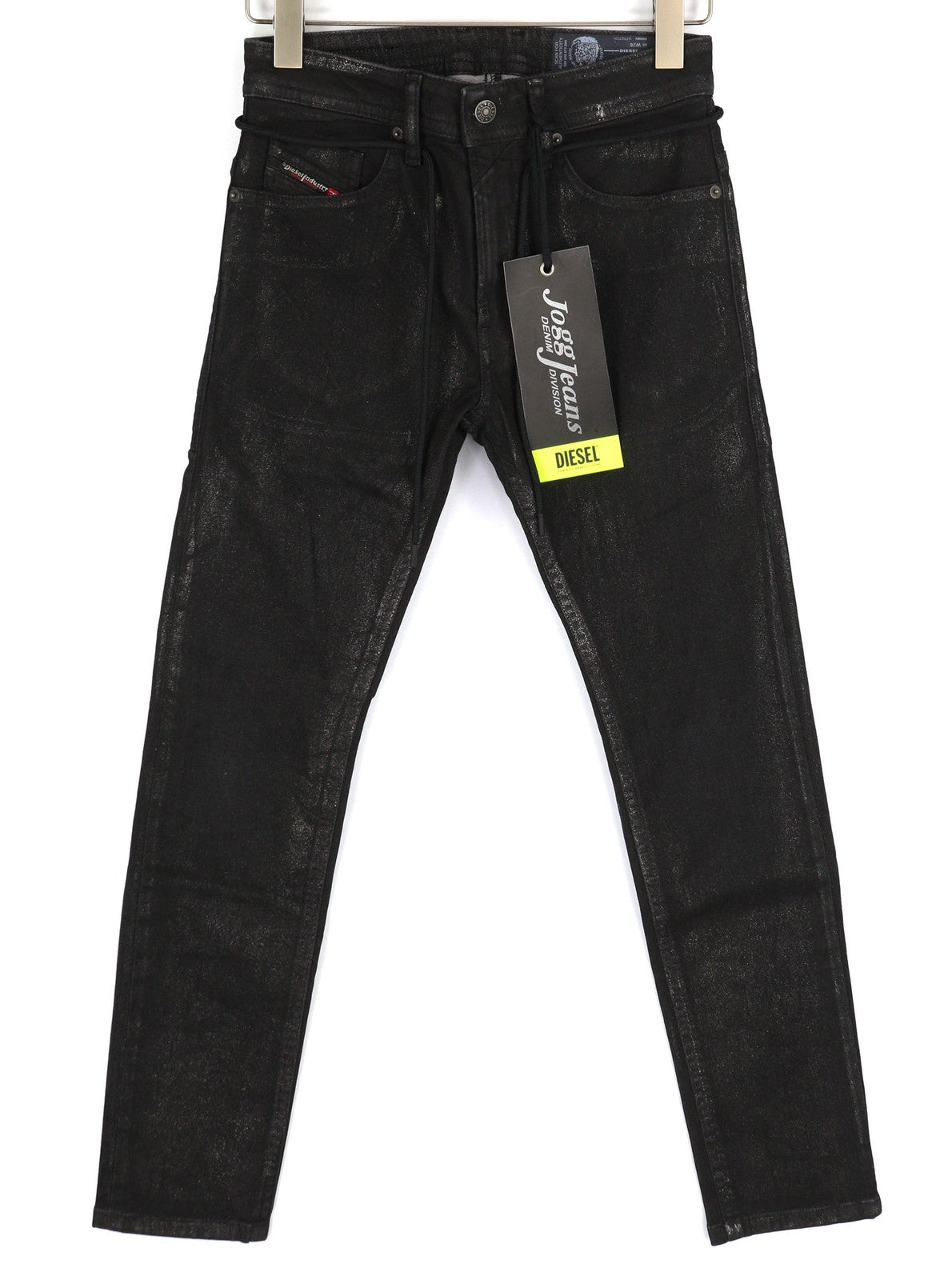 DIESEL Thommer CB-SP1-NE 0098U Vyriški džinsai W26 Sweat Jogg padengta plona juoda 