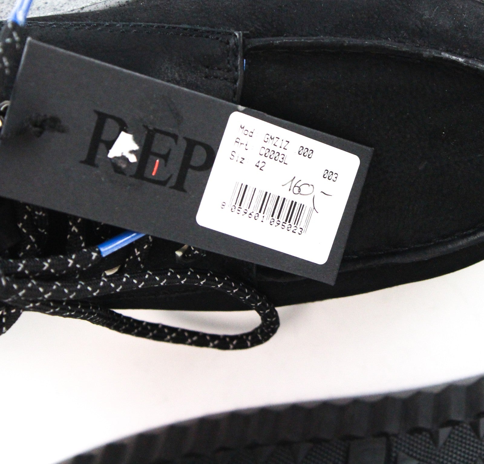 REPLAY vyriški juodi pilki aukštakulniai laisvalaikio batai su raišteliais, EU42, juodi, pilki 