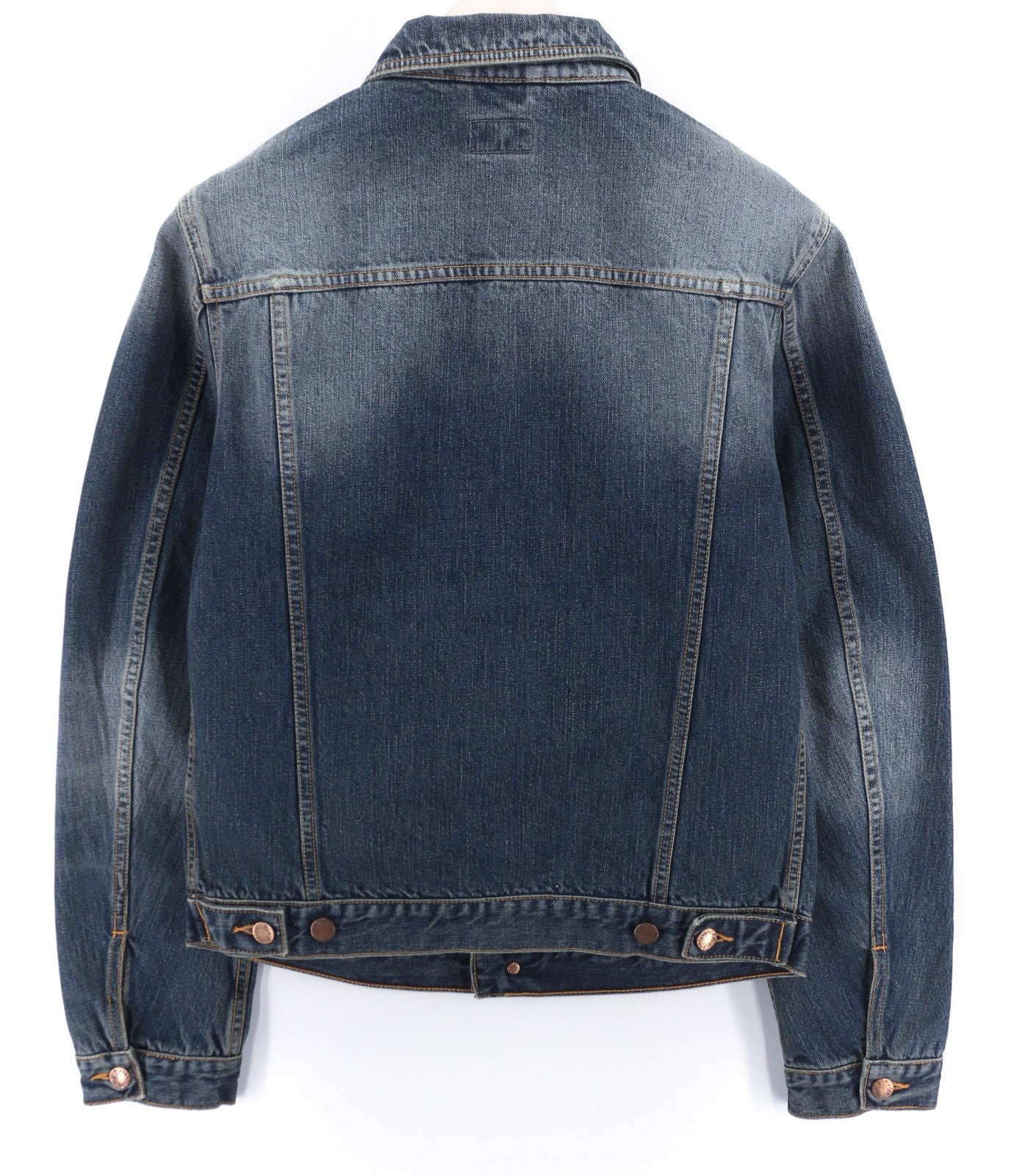 Nudie Jeans Billy Blue Friend vyriška striukė M be pamušalo, džinsinio kaklo, ekologiška 