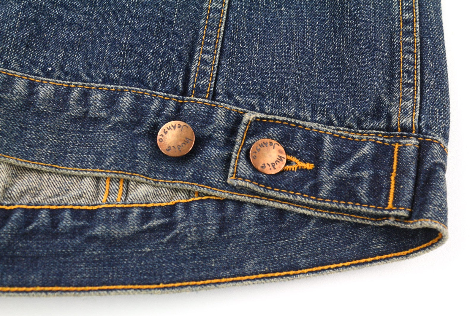 Nudie Jeans Billy Blue Friend vyriška striukė M be pamušalo, džinsinio kaklo, ekologiška 