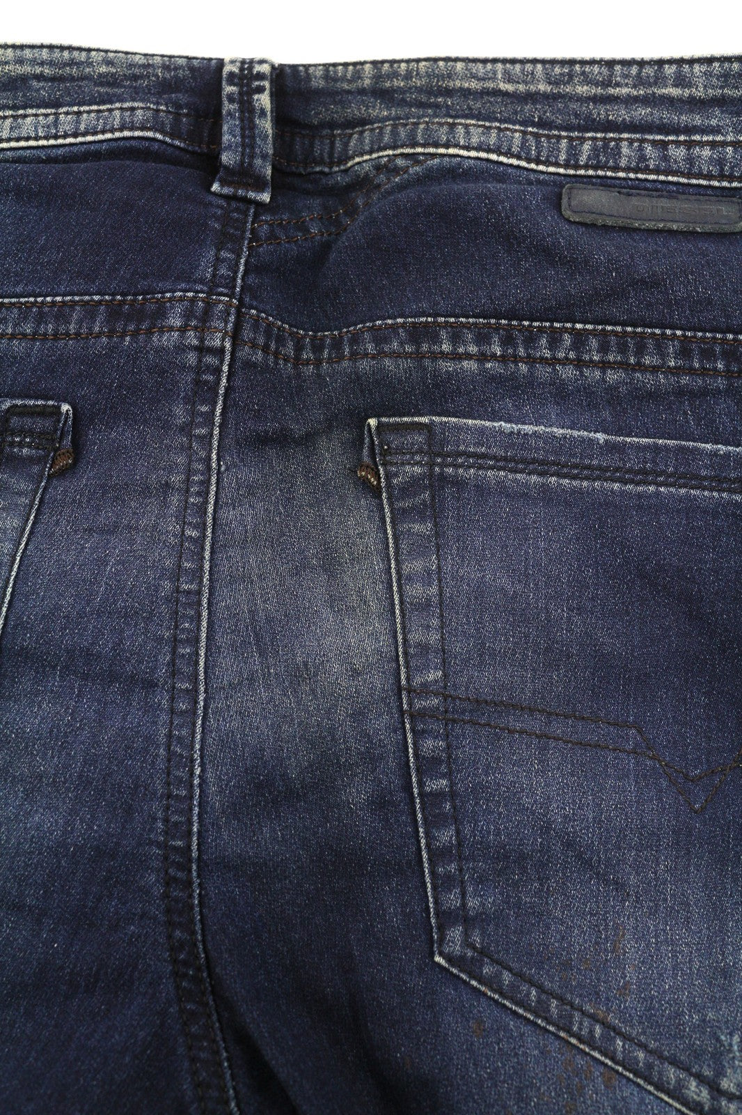 DIESEL Thavar-NE 0607U Mens Jeans W28 Sweat Jogg Slim Dark Blue Stretchy Ripped