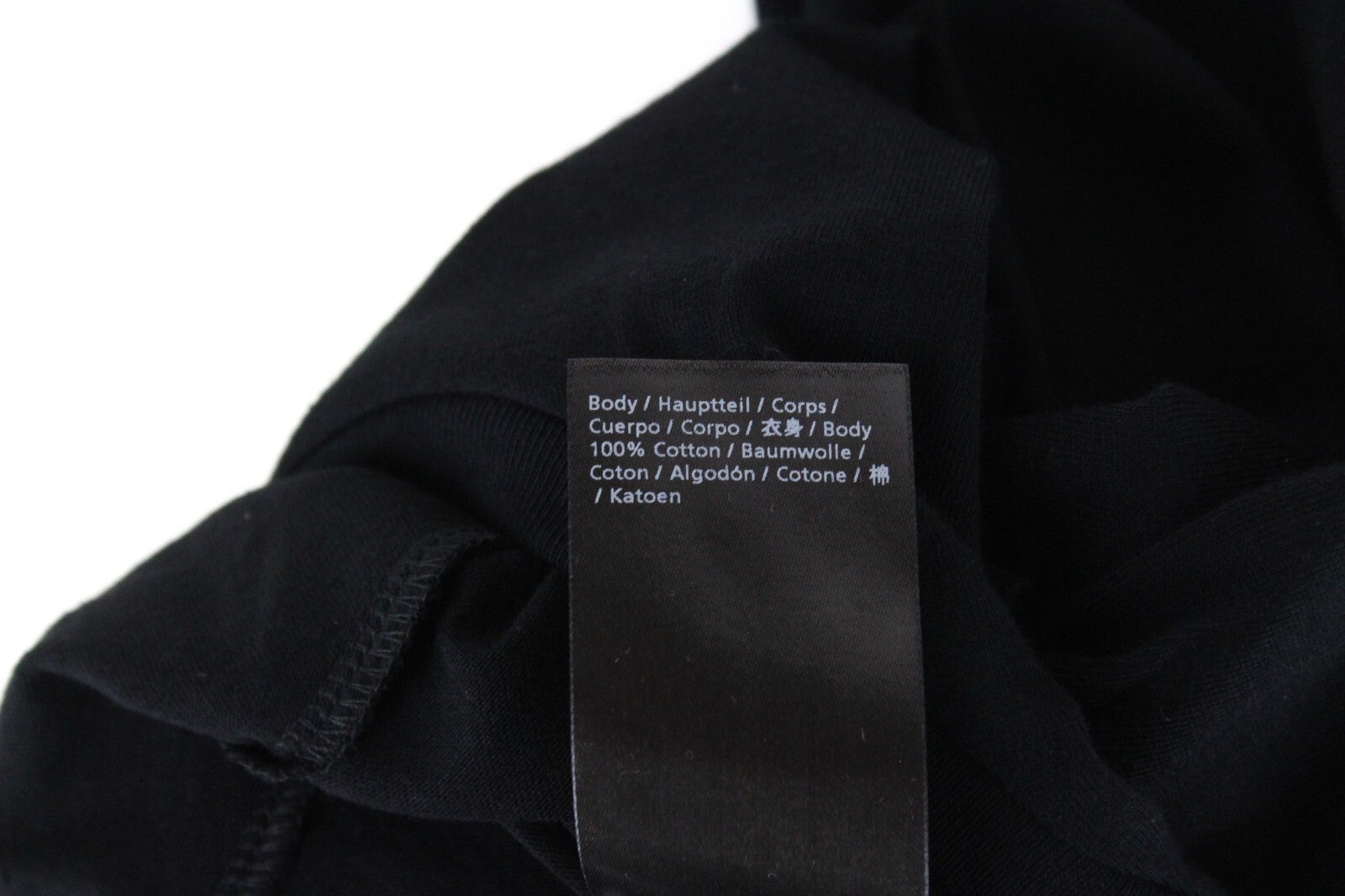 DENHAM Tubular Besiūliai vyriški juodi medvilniniai laisvalaikio marškinėliai apvaliu kaklu S dydžio