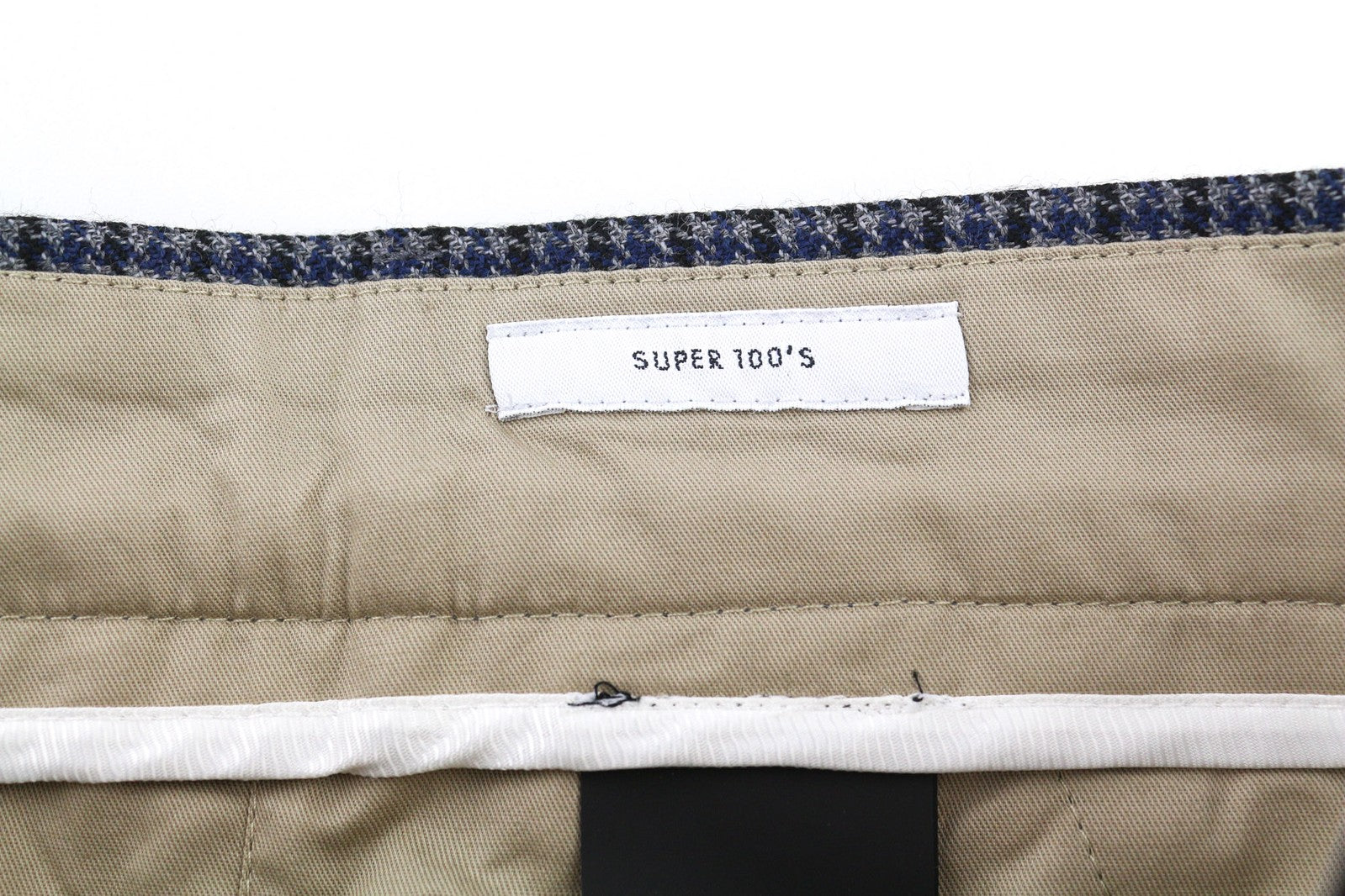 PT TORINO vyriškos kelnės 54 W39 Rebel mėlyna pilka raštuota grynos vilnos klostuota suknelė 