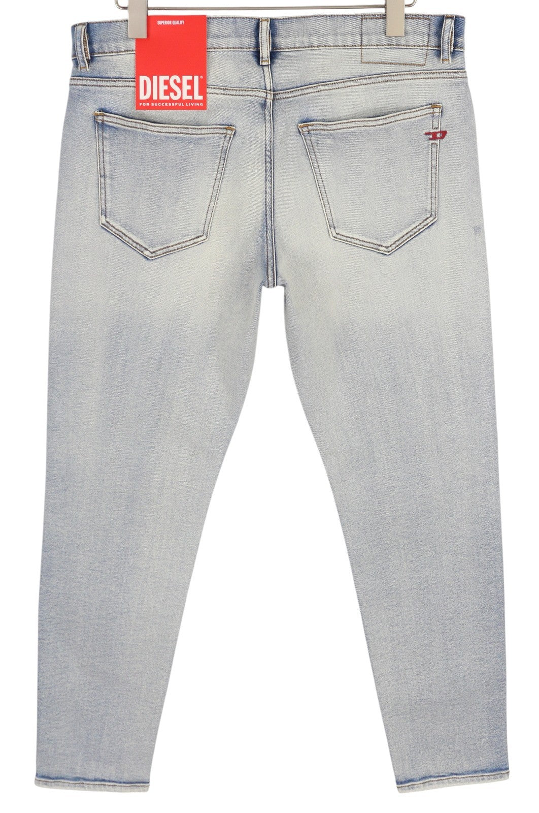 DIESEL 2019 D-Strukt 9C08L vyriški džinsai W34/L30 Slim Zip Fly skalbtos mėlynos spalvos, rekomenduojama mažmeninė kaina – 250 € 