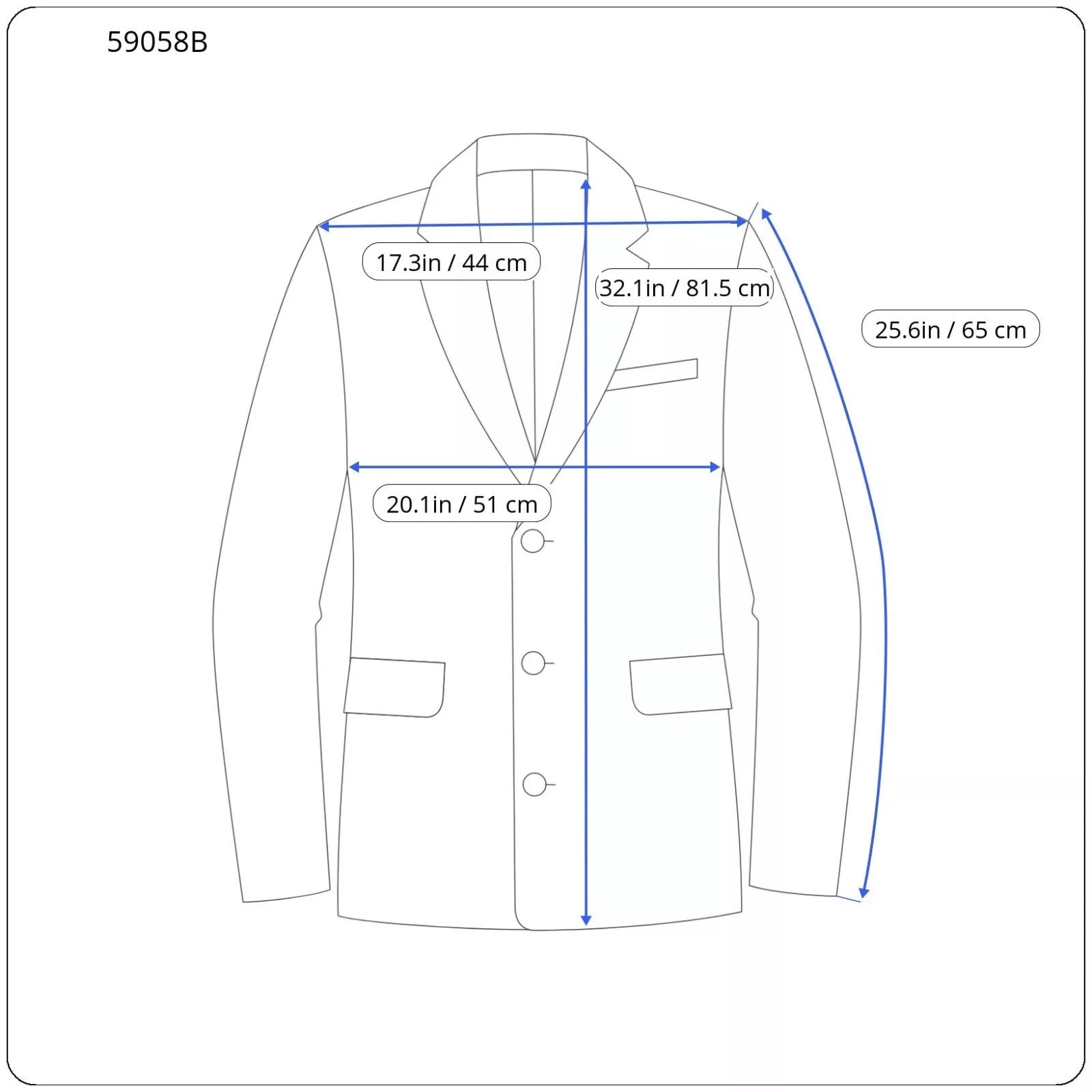 SUITSUPPLY Sienna Men Blazer UK38R Straight-Slim Blue Wool Super 130s