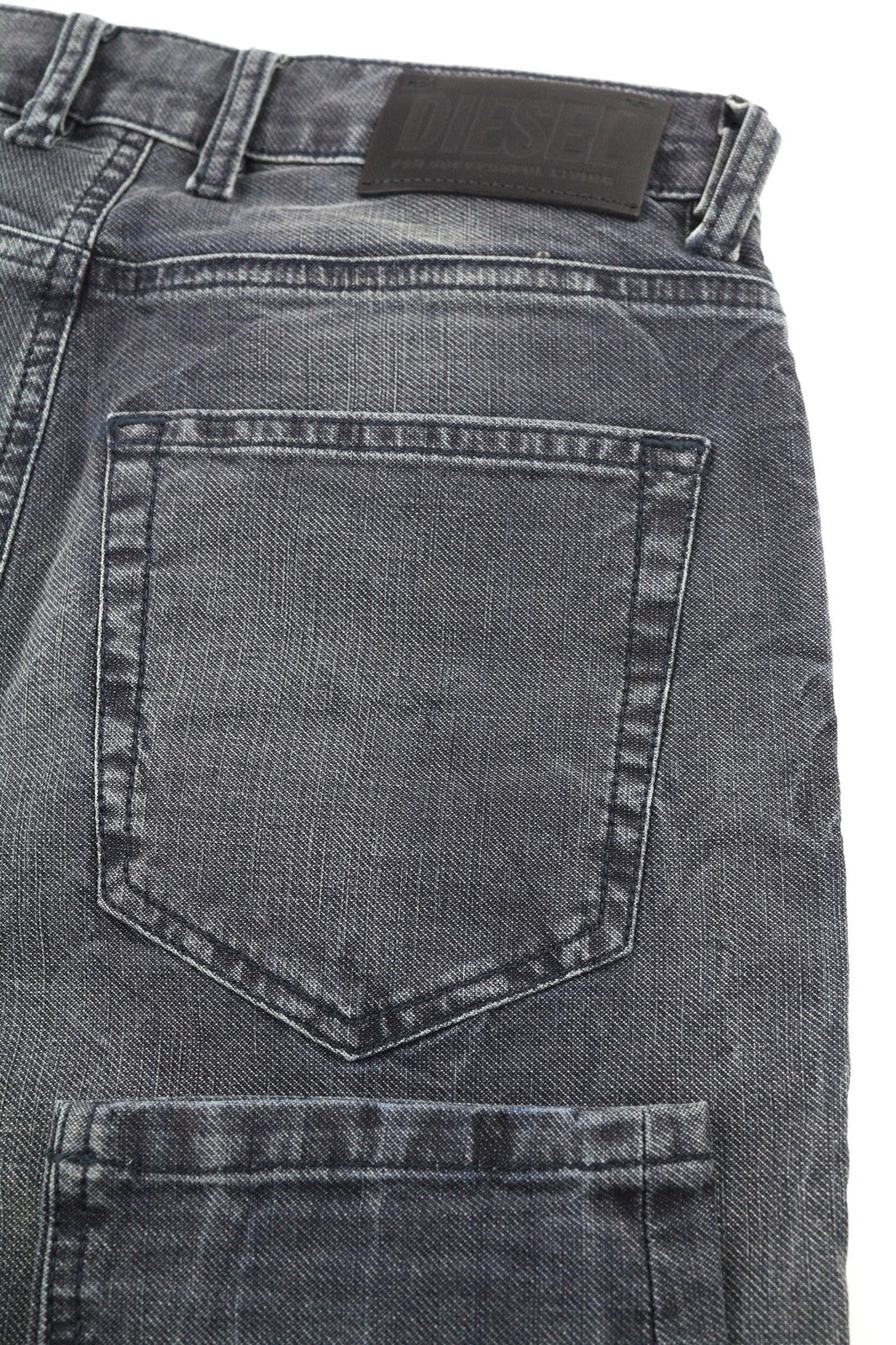 DIESEL D-Vider CB-NE 0090H vyriški džinsai W26 sportiniai jogginiai morkų mėlyni, tamprūs, skalbti 