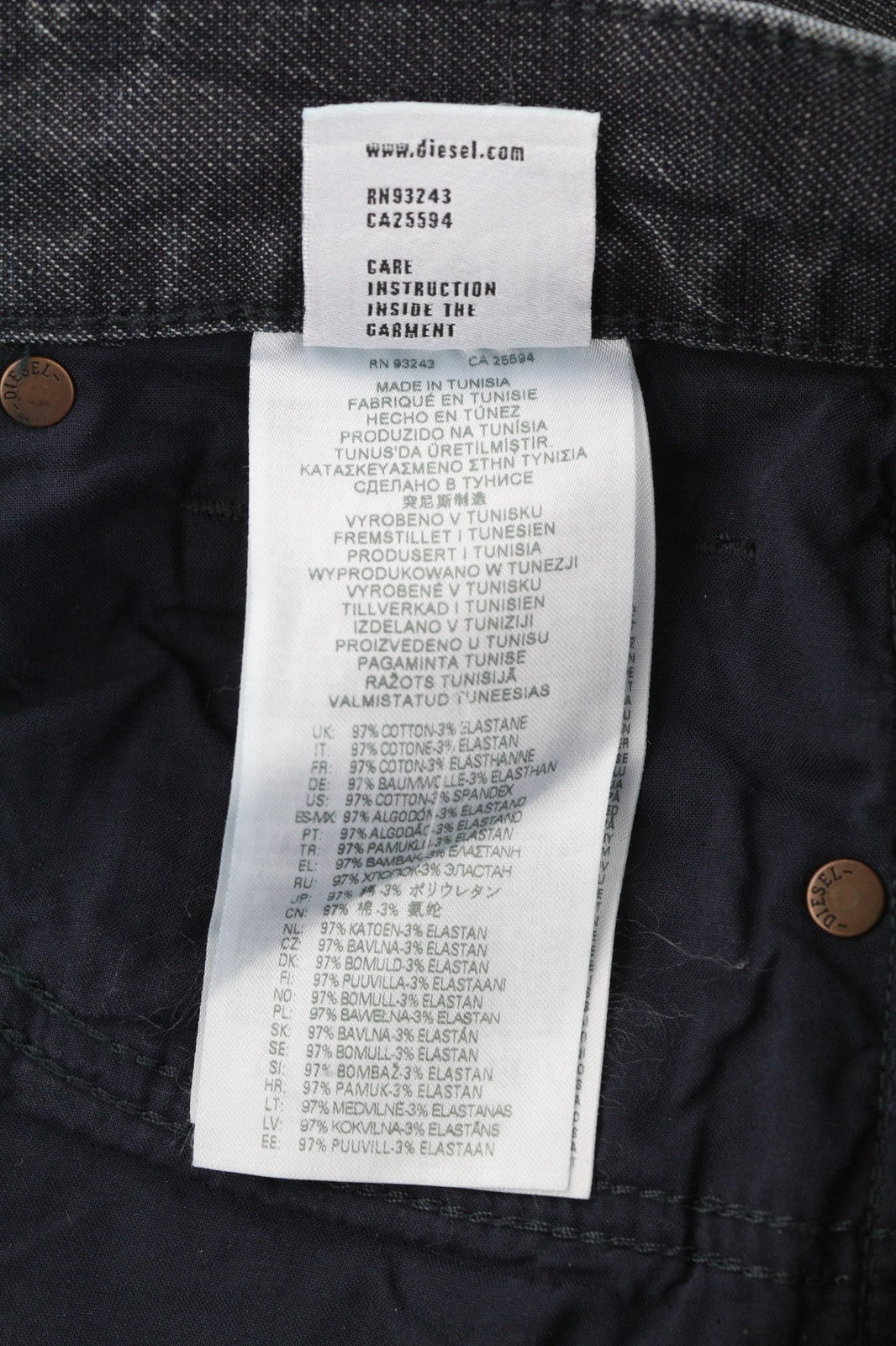 DIESEL D-Vider CB-NE 0090H vyriški džinsai W26 sportiniai jogginiai morkų mėlyni, tamprūs, skalbti 