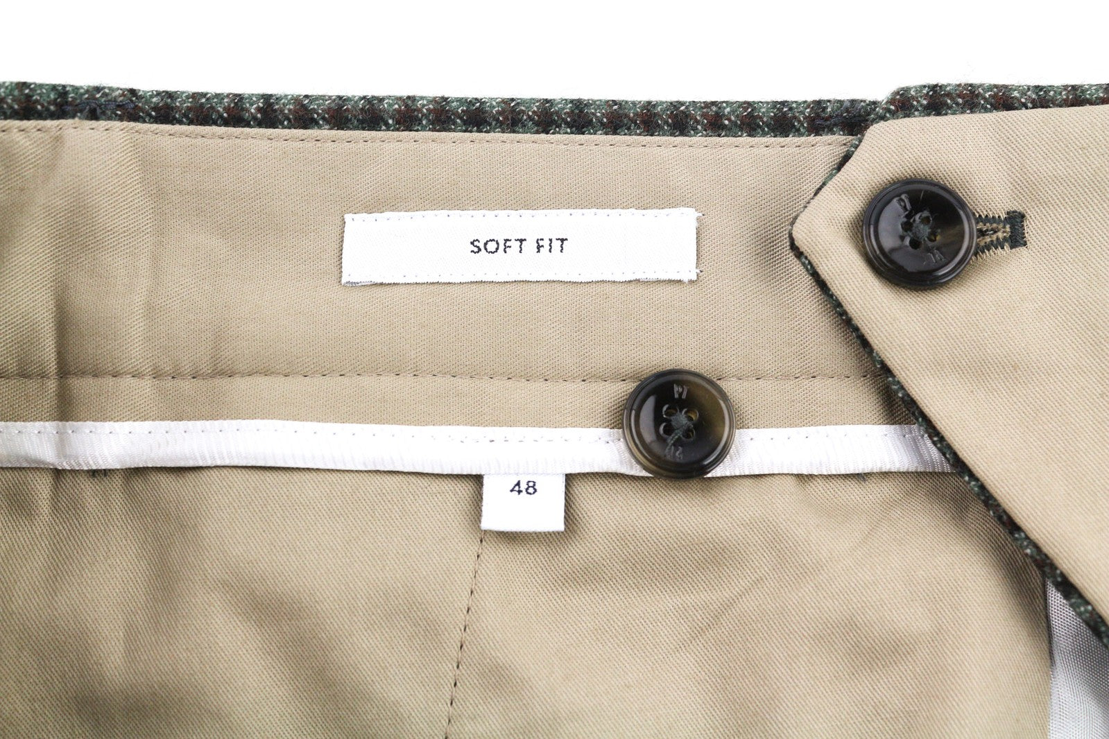 PT TORINO vyriškos kelnės 48 W34 minkštos grynos vilnos pilka raštuota klostuota suknelė 