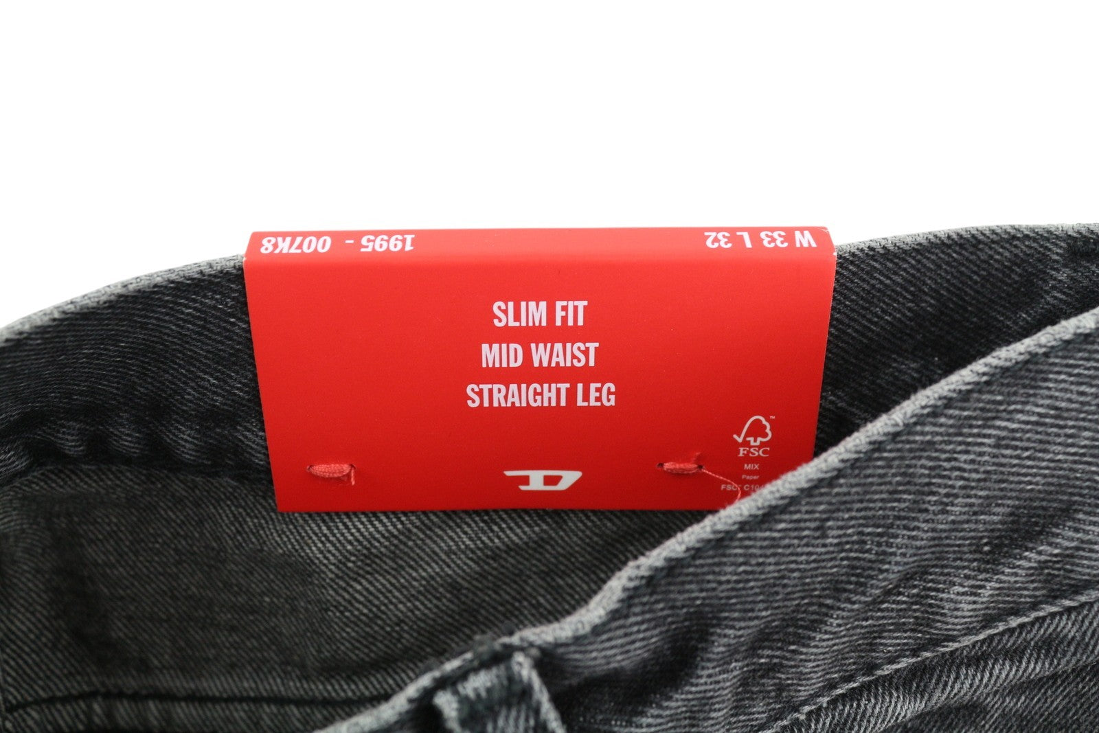 DIESEL 1995 D-SARK 007K8 vyriški džinsai W33/L32 Slim tiesūs, pilki, RMK 195 € 