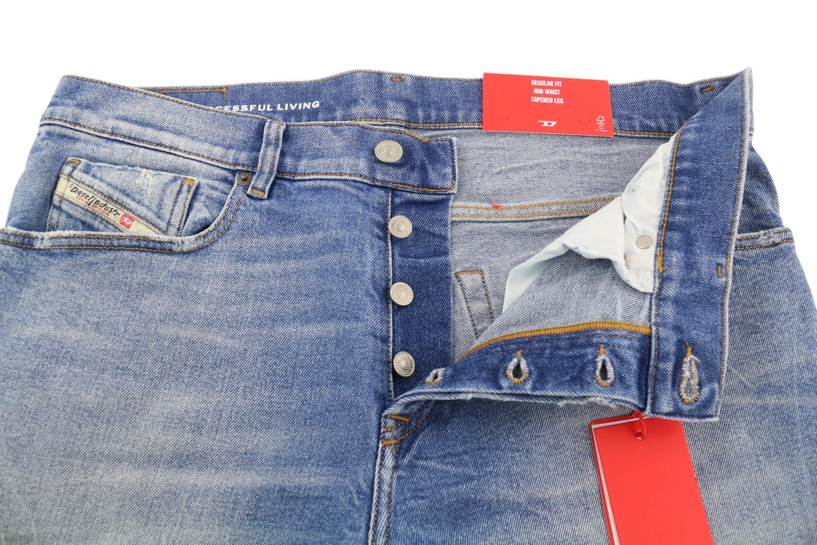 DIESEL 2005 D-Fining 09E85 vyriški džinsai W34/L30 Įprasti siaurėjantys skalbtos mėlynos spalvos RMK 295 € 