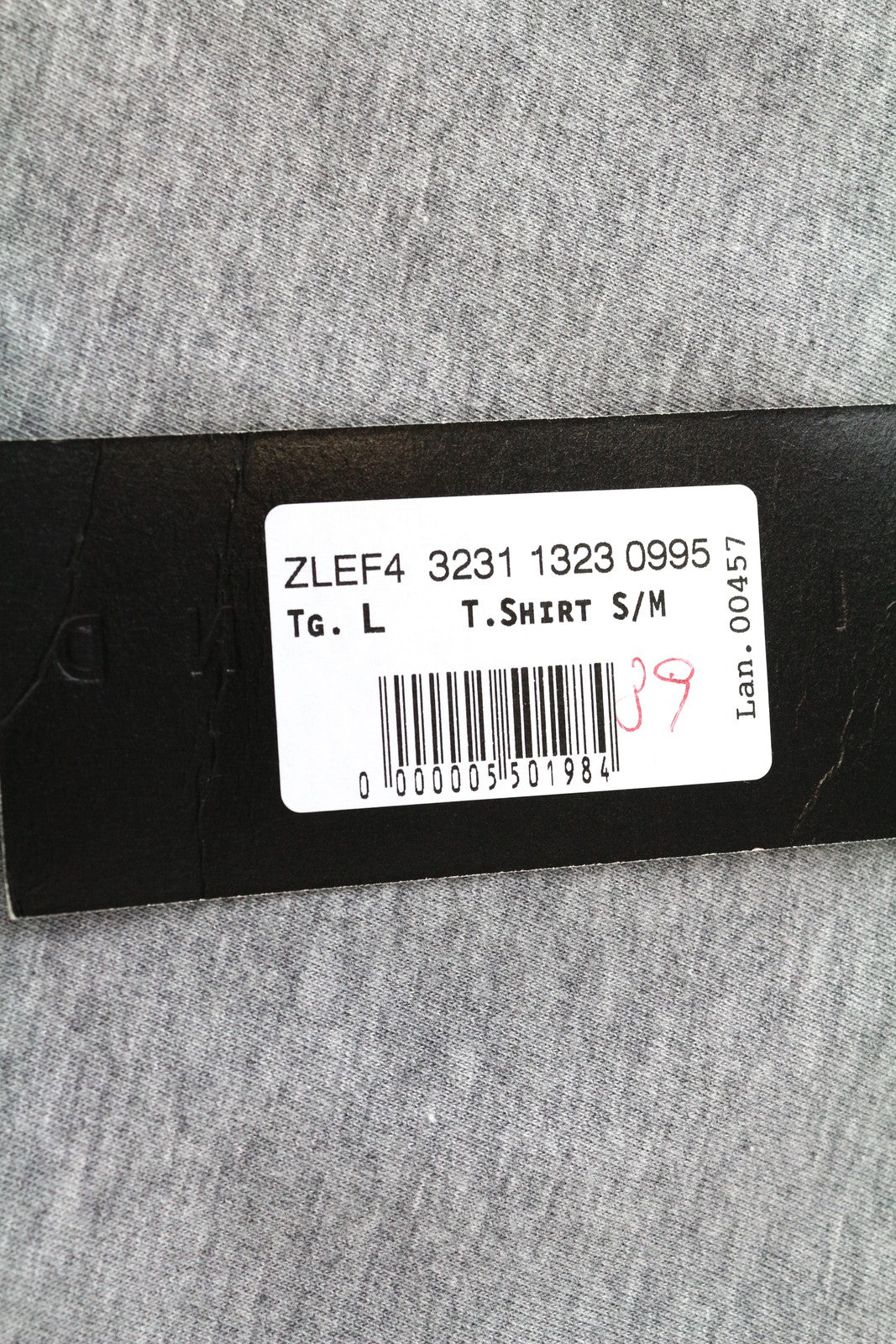 RICHMOND X vyriški marškinėliai L dydžio pilki, apvalia iškirpte, be rankovių, marginti melanžo spalvos nugara 