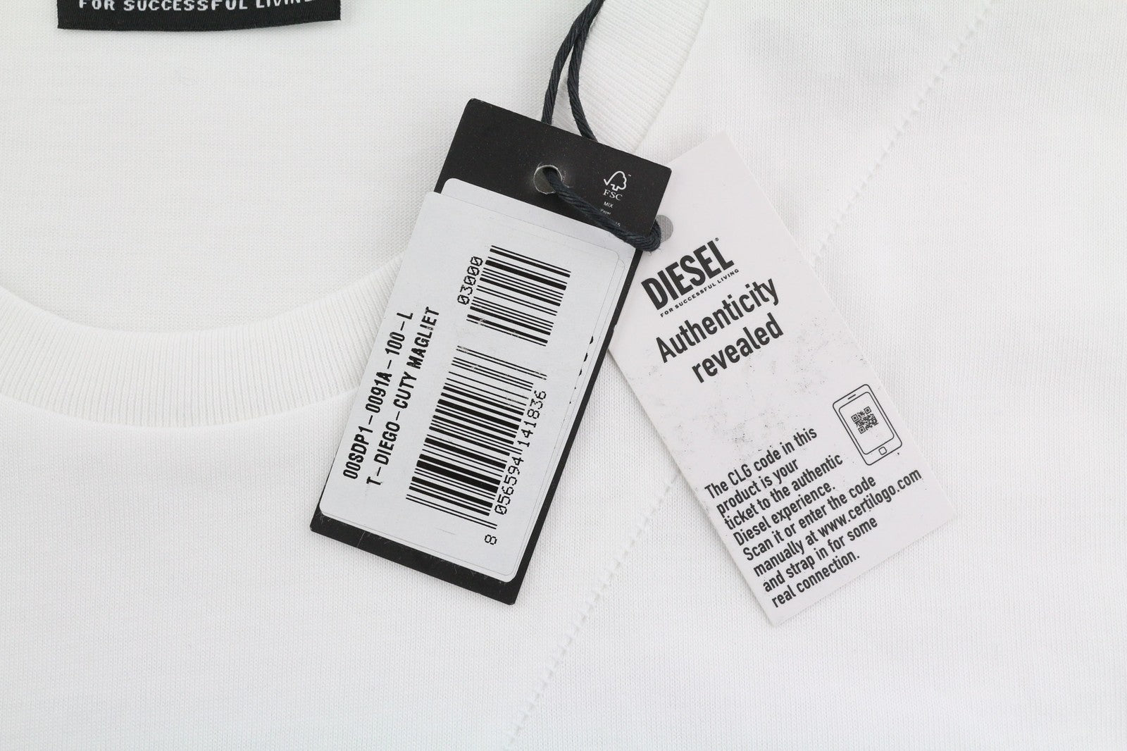 DIESEL T-Diego-Cuty vyriški marškinėliai L ilgio, trumpomis rankovėmis, apvalia apykakle, laisvalaikio stiliaus trikotažas