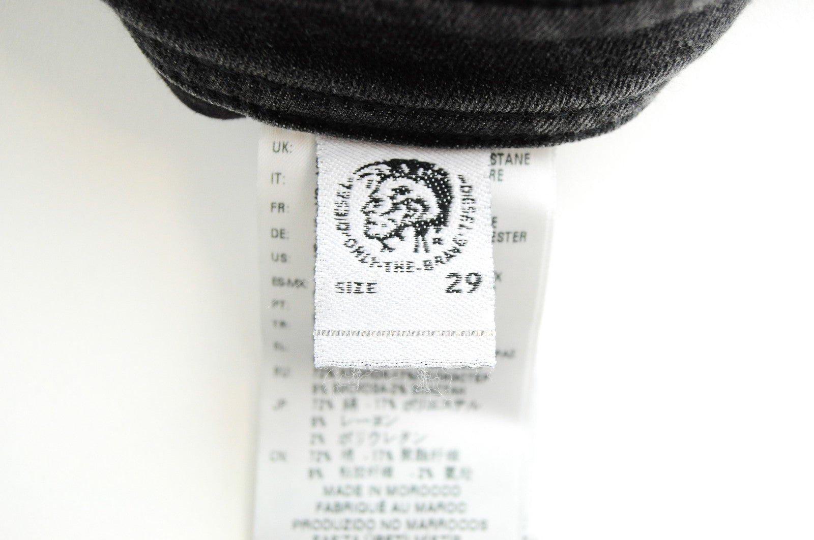 DIESEL Thommer R266U vyriški džinsai W29/L32 Slim Skinny pilki tamprūs medvilniniai džinsai 